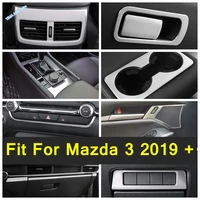 transmission glove box sequins instrument headlamp anti slip switch cover trim silver interior for mazda 3 2019 2022