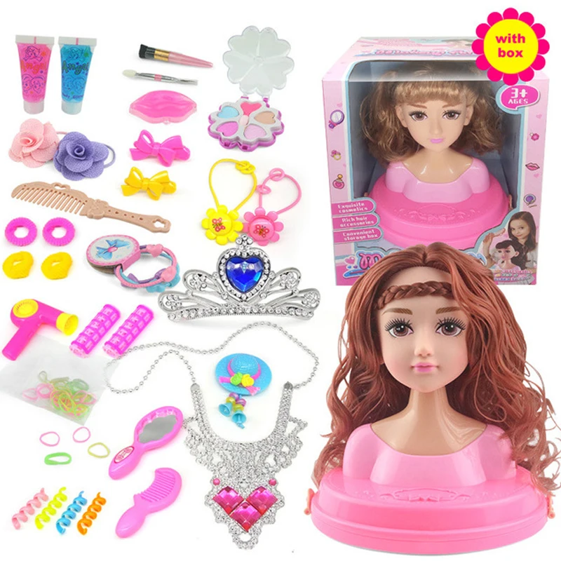 Детские куклы половина тела макияж гребень для волос набор кукол игрушек ролевые