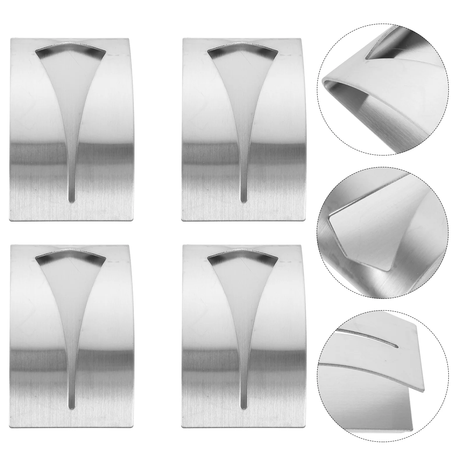 

4Pcs Toilet Towel Hanging Hooks Towel Grab Hooks Hotel Wall Mounted Towel Hooks