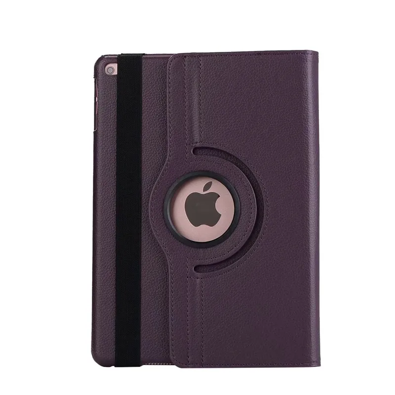 360 градусов вращающийся чехол для нового ipad 9,7 ipad 5th/6th смарт-чехол для ipad 6/5 Air Air2 Подставка для планшета в виде ракушки+ Stylusfilm - Цвет: purple