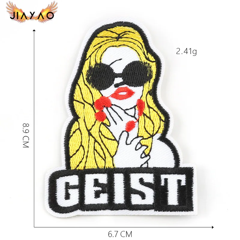 Милые Мультяшные персонажи модные наклейки с вышивкой значки аксессуары для