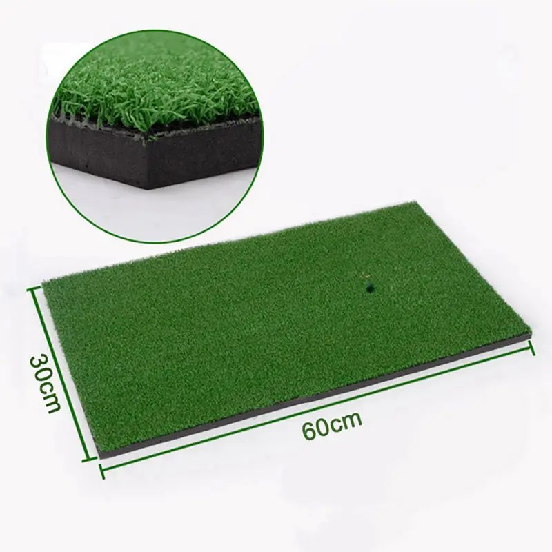

80*50CM Golf Practice Grass Mat Outdoor Indoor Golf Training Aids Hitting Pad Backyard Golf Game Grassroots Golf Accessories