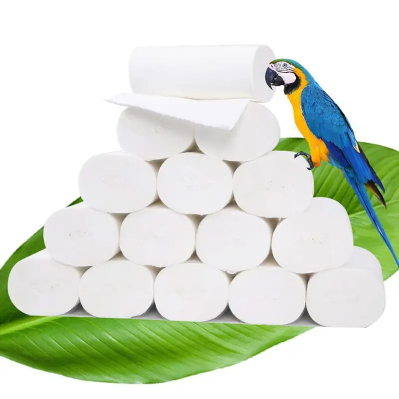 

20 Rolls Toilet Paper No Fluorescent Virgin Wood Pulp 4-Ply Skin Care Tissue