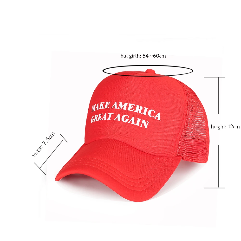 Бейсболка красная хлопковая кепка Mam Make America Great Again сетчатая Детская