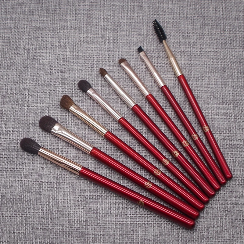 Набор профессиональных кистей для макияжа ручной работы 8 шт. кисти растушевки