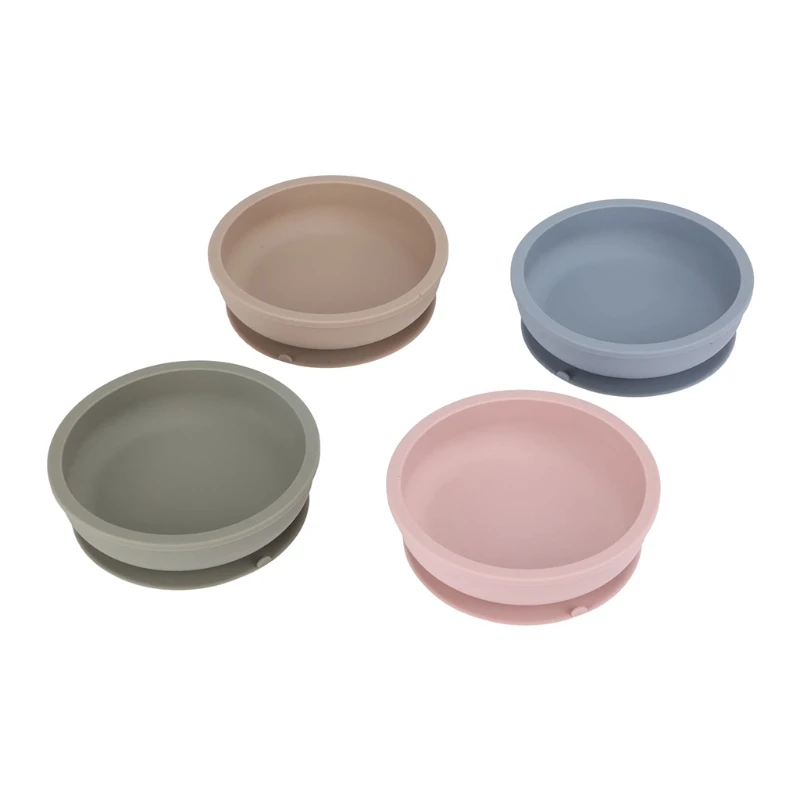 

Food Grade Silicone Baby Suction Bowl Waterproof Tableware Non-Slip Children Dinner Plate Infant Learning Feeding Dish