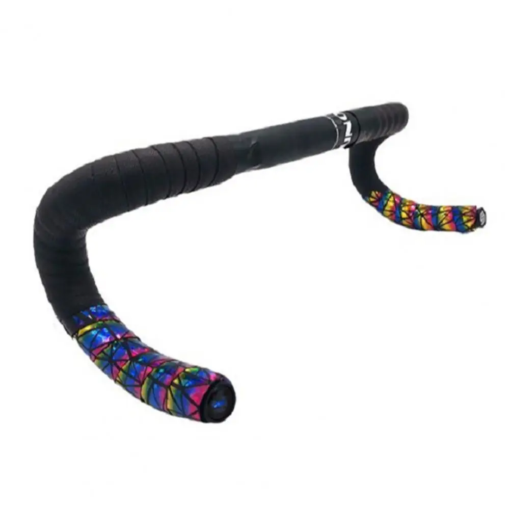 

2Pcs Road Bike Anti-Slip Bicycle Handlebar Tapes EVA Faux Leather Bicycle Handle Strap with Bar Plugs Bicycle Accessories