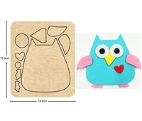 christmas jewelry owl wood mold cutting diy keychain bag steel mold leather bag suitable for die cutting machine on the market