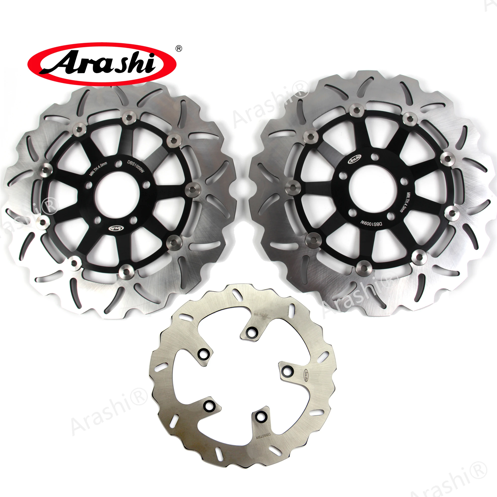 Arashi 1 комплект для KAWASAKI ZRX 1100 1999 2000 CNC передние и задние тормозные диски ZRXS ZRXR 1200 2001
