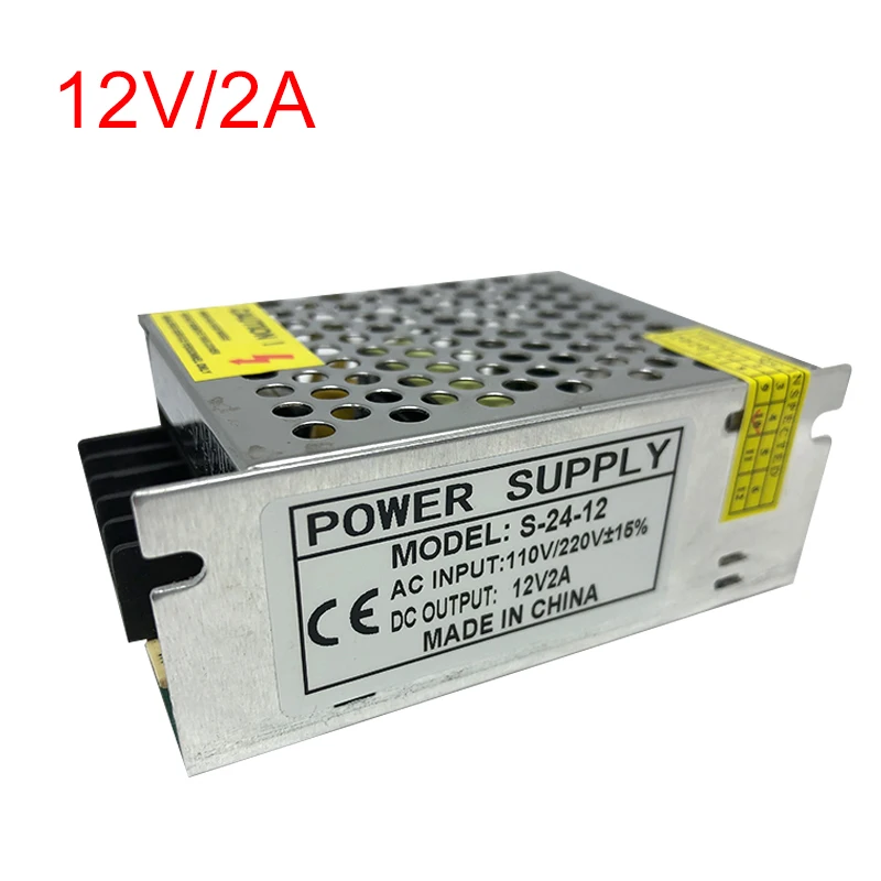 12 вольт Питание 1A 2A 3A 5A 8A 10A 15A 20A 25A 30A трансформатор 220V V AC-DC Импульсный блок питания