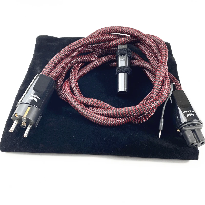 Кабель питания переменного тока Hurricane с высоким током HiFi аудио шнур US & EU Schuko