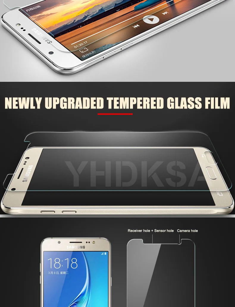 С уровнем твердости 9H HD закаленное Стекло для Samsung Galaxy J3 J5 J7 J2 J8 J4 J6 плюс Экран Защитная пленка защита Стекло