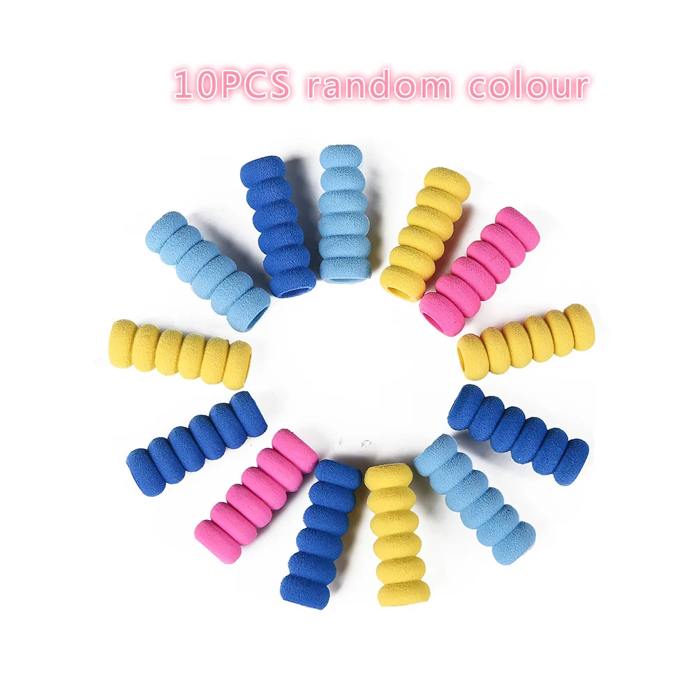 10PCS random colour 1/5/10 Diamond аксессуары для рисования Алмазная вышивка ручка анти-скольжения рукав крышка инструменты губка горный хрусталь мозаика шариковая ручка крышки - Цвет: 10PCS random colour