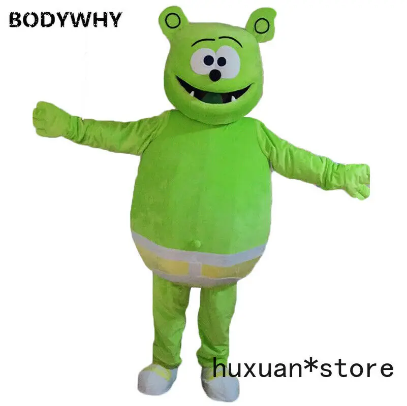 Горячая Распродажа взрослых прекрасные фоны зеленого цвета Монстр талисман