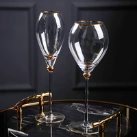 high end gold traced red wine glass champagne glass phnom penh goblet home bar table wine glass wine foreign wine mug