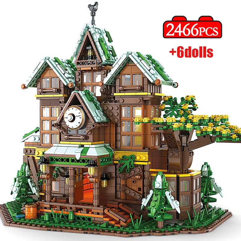 

Конструктор Moc Friends «Временная комната», модель домика на дереве, вилла, архитектурные фигурки, игрушки для детей, подарок