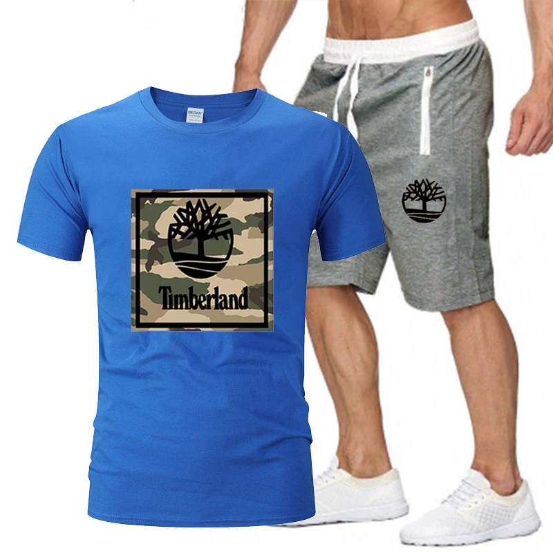 

2021 New Men's Brand Sportswear Shorts Set Short Sleeve Breathable T-Shirt And Shorts Casual Wear Men's Basketball Training Suit