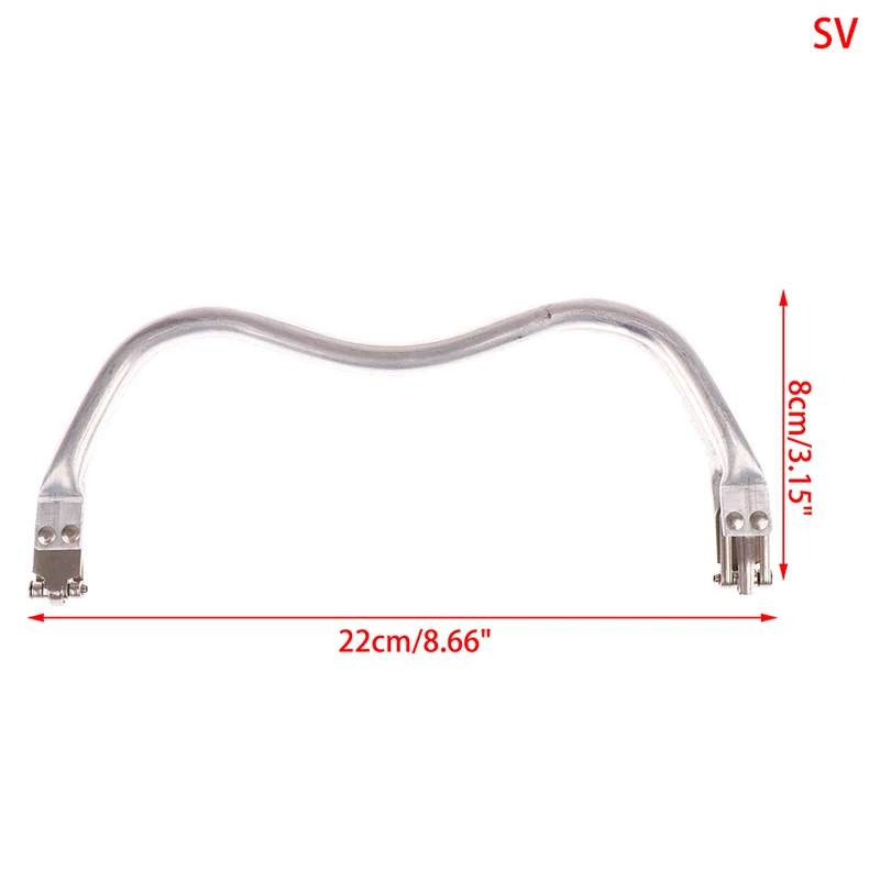 

M-shaped Bag Mouth Gold Bag Frame For Purse Doctor Purse Frame Metal Aluminium Tube Frame Bag Handle Accessories Clutch Bag Part