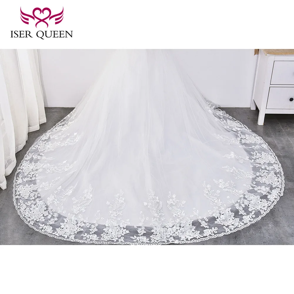 С рукавами-крылышками расшитая блестками и Русалка отделка бисером свадебное