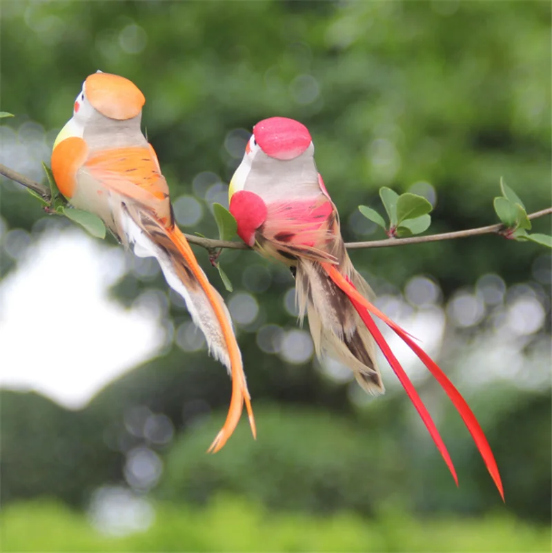 Искусственный пены перо Моделирование Птица для дома и сада рождественской елки
