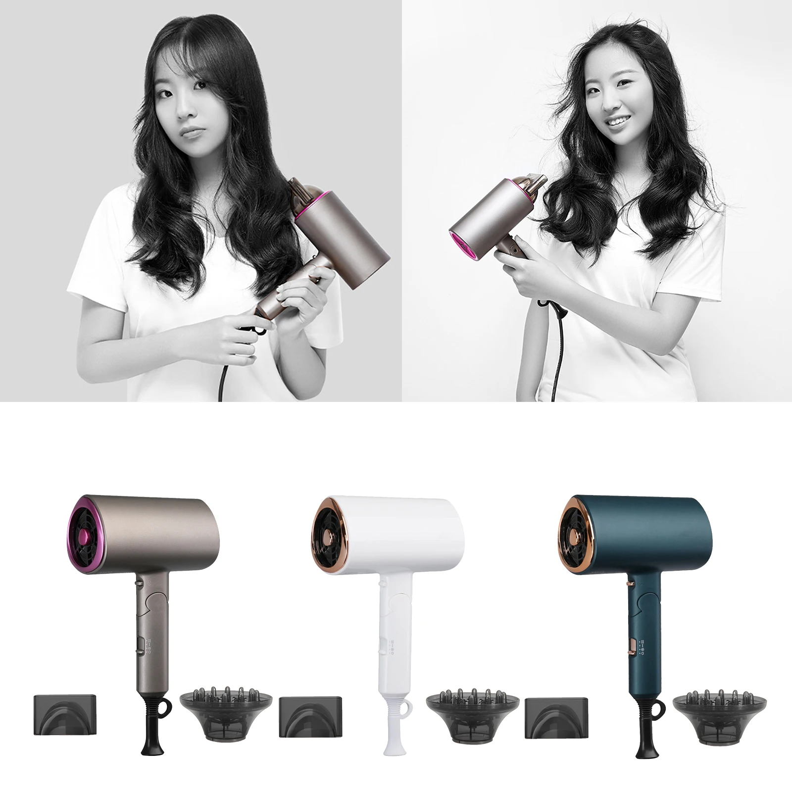 

Salon Hair Dryer Cover Folding Handle Blower Travel Universal Tool Portable Folding Mini Hair Dryers for Women
