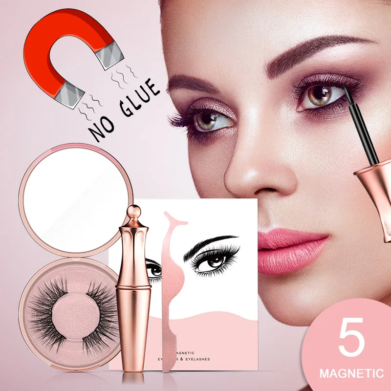 Магнитные искусственные натуральные водонепроницаемые Искусственные ресницы