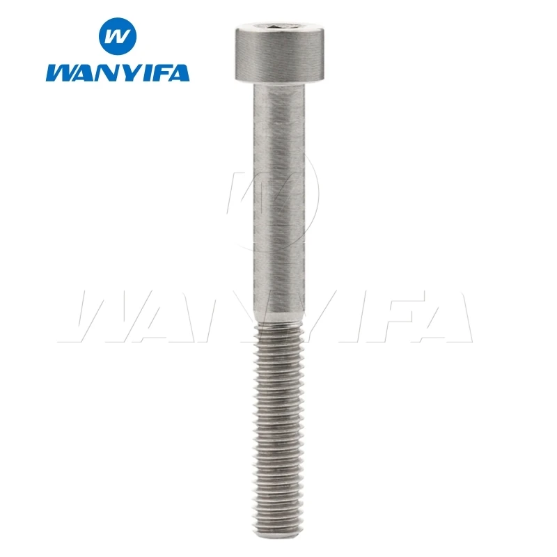 M5x60 Titanium Wanyifa M5x10 12, 16, 18, 20, 25 30 35, 40 45 50 55 60 мм клеймо Винт С Титановым болтом для Велосипедный вынос руля велосипеда модификации - Цвет: M5x60 Titanium