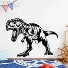 Динозавра T-rex в стиле Парк Юрского периода на стену для домашнего декора анималистический настенный иероглифами декоративная наклейка на комната для мальчиков детская спальная; Игровая наклейки украшения дома Настенная S308