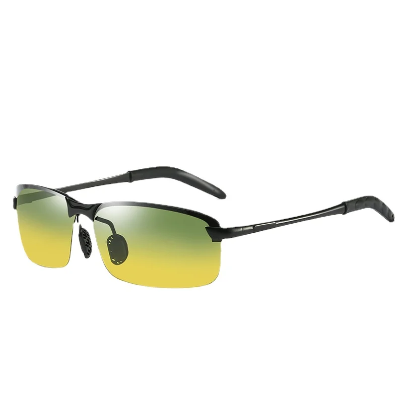

Fashion Sunglasses Metal Sunglasses Men Polarizing Brightening Color Change Day and Night Dual-use Sunglasses
