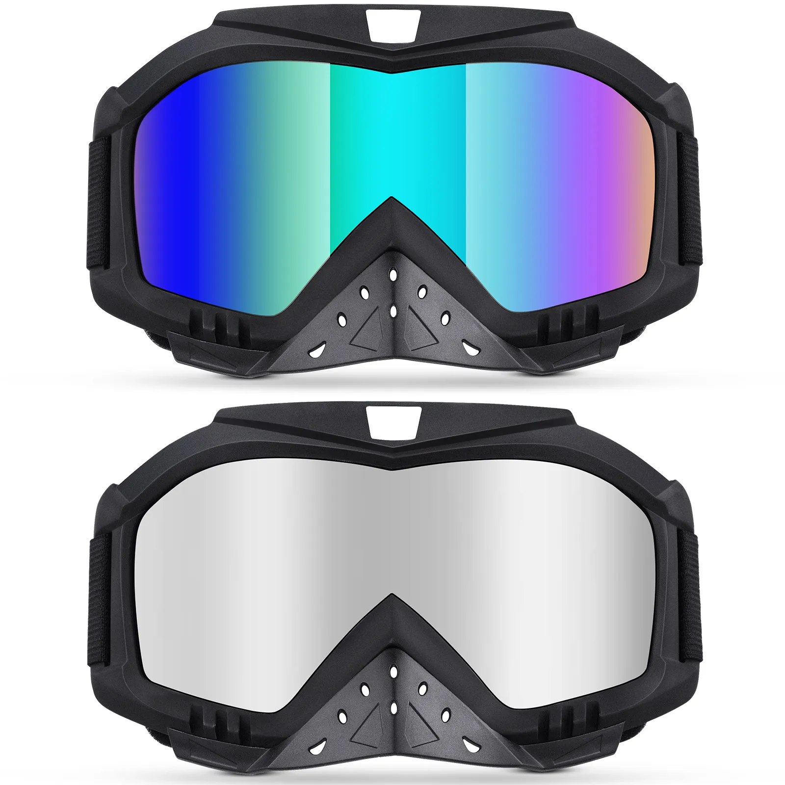 

Motorcycle Goggles Motocross Goggles Anti Fog Windproof ATV Goggles Dirt Bike Off Road MX Motocross Goggle with Soft Thick Foam