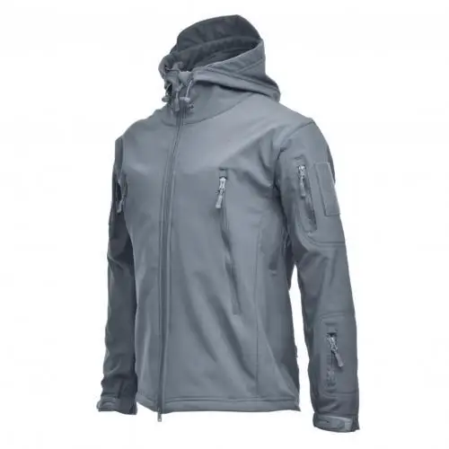 

Men's long-sleeved thick zipper windbreaker hood jacket coat coat clothes 2021