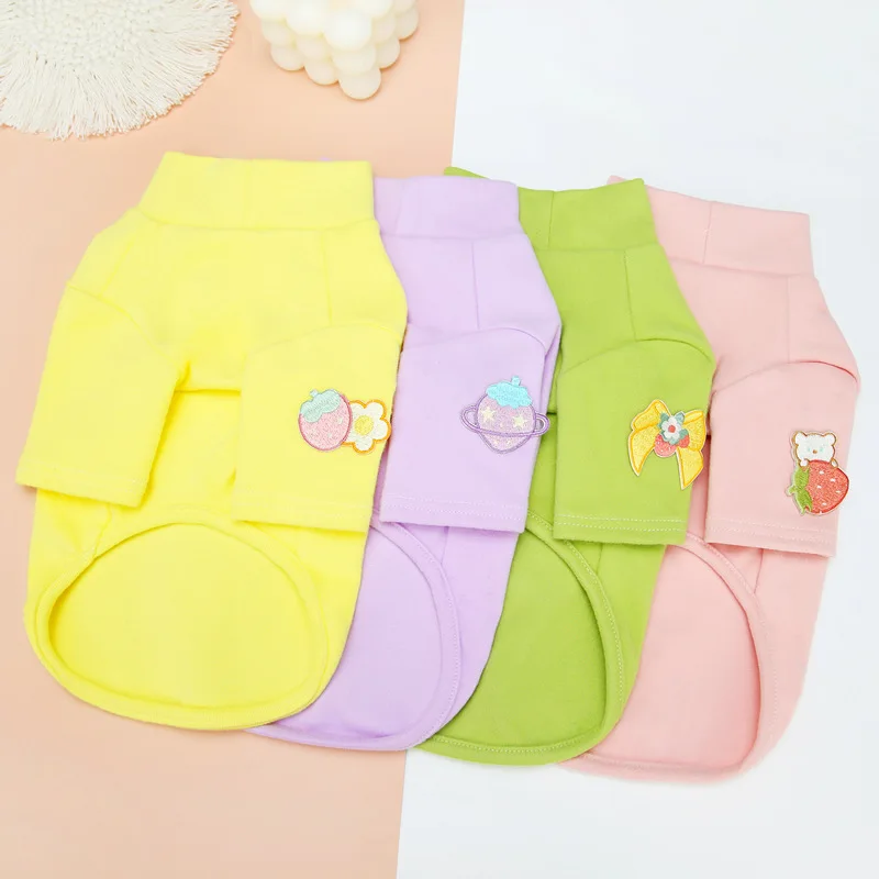 

New Dog Clothes Autumn and Winter Pet Teddy Small Dog Clothing Strawberry Series Bottoming Shirt