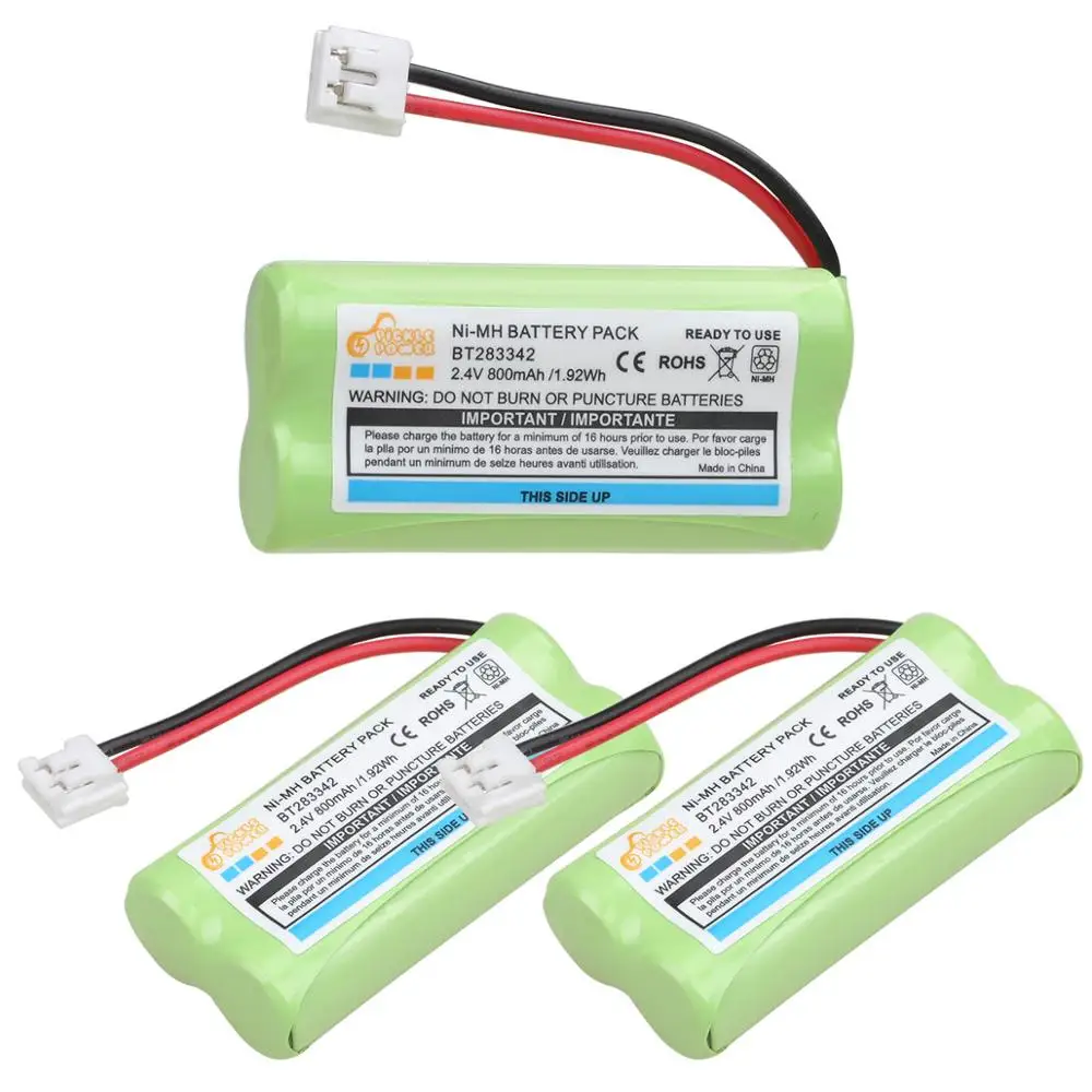 bt183342 bt283342 cordless phone battery for att vtech bt166342 bt266342 bt162342 bt262342 cs6709 cs6609 cs6509 free global shipping