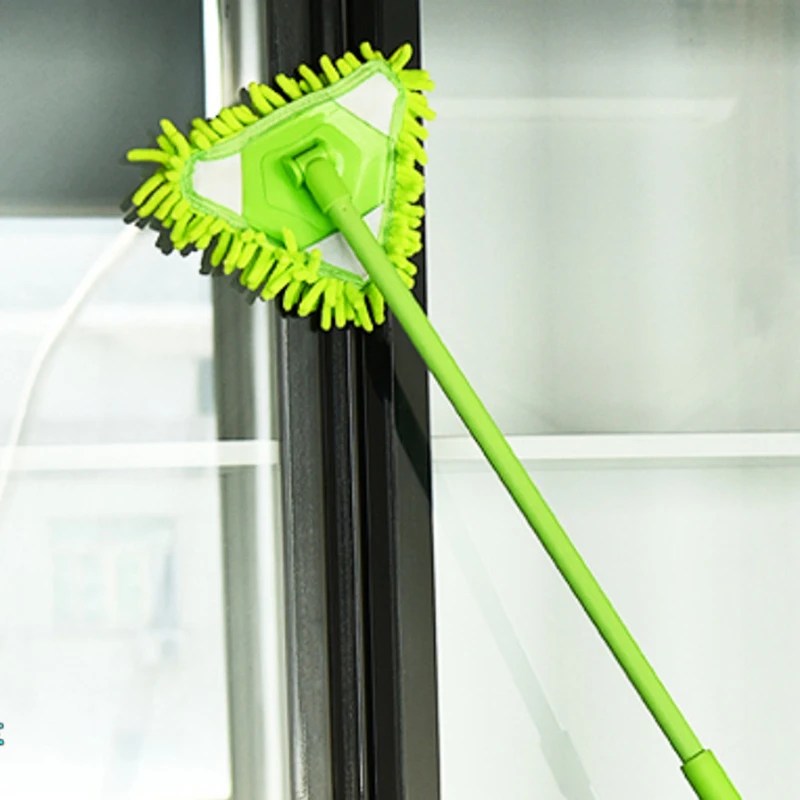 

Mop Triangle Head Lazy Cleaning Mop 180 Degree Rotatable Adjustable Triangular Home Wall Ceiling Floor Cleaning Cleaning Tools