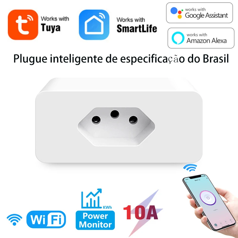 

Смарт-розетка с Wi-Fi и пультом ДУ, 10 А