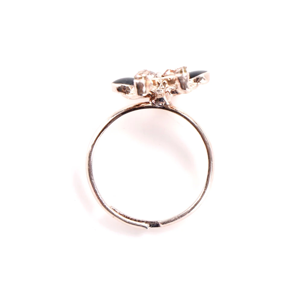 

6Pcs Kids Ring Crystal Ring Child Party Small Size Adjustable Heart Ring Wholesale Diy Craft Toys