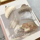 Заколки для волос прозрачные женские, Модные Элегантные Заколки-пряжки в Корейском стиле, аксессуары для волос