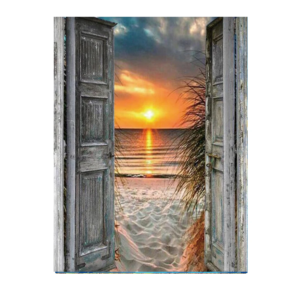 

Алмазная живопись 5d "сделай сам", Набор для вышивки крестиком с изображением пейзажа, полное изготовление на заказ, домашнее украшение с бри...