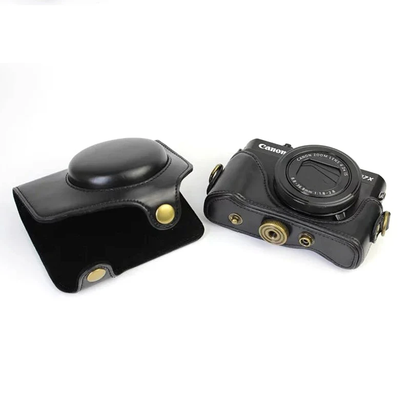 Жесткий чехол из искусственной кожи в стиле ретро для Canon Powershot G7X mark 2 G7XII G7X2 G7X3 G7XIII