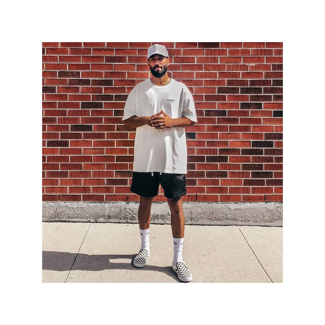 

2021Summer Pure Cotton Short-Seeved High Street Loose Short T-Shirt Men And Women Fashion Casual Luxury Trendy Brand Tee