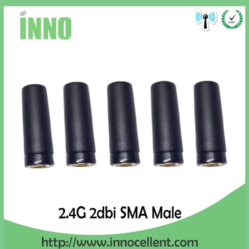 EOTH 10pcs 2.4g antenna 2~3dbi sma male wlan wifi 2.4ghz antene pbx iot module router tp link signal receiver antena high gain