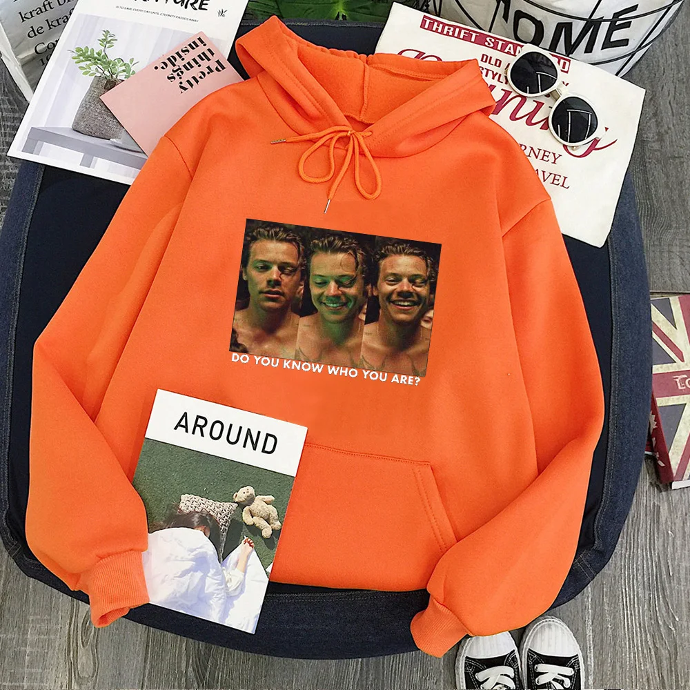 

Harry Styles Sweatshirts Do You Know Who You Are Hoodies Women Gothic Fall 2021 Women Harry Styles Print Pullovers Pink Tops XL