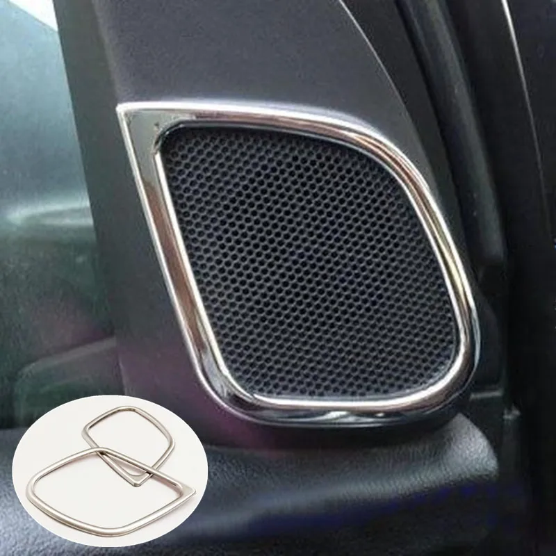 

Stainless steel For Honda CRV CR-V 2012-2016 accessories Car A-pillar speaker audio Horn sticker Cover Trim Car Styling 1pcs