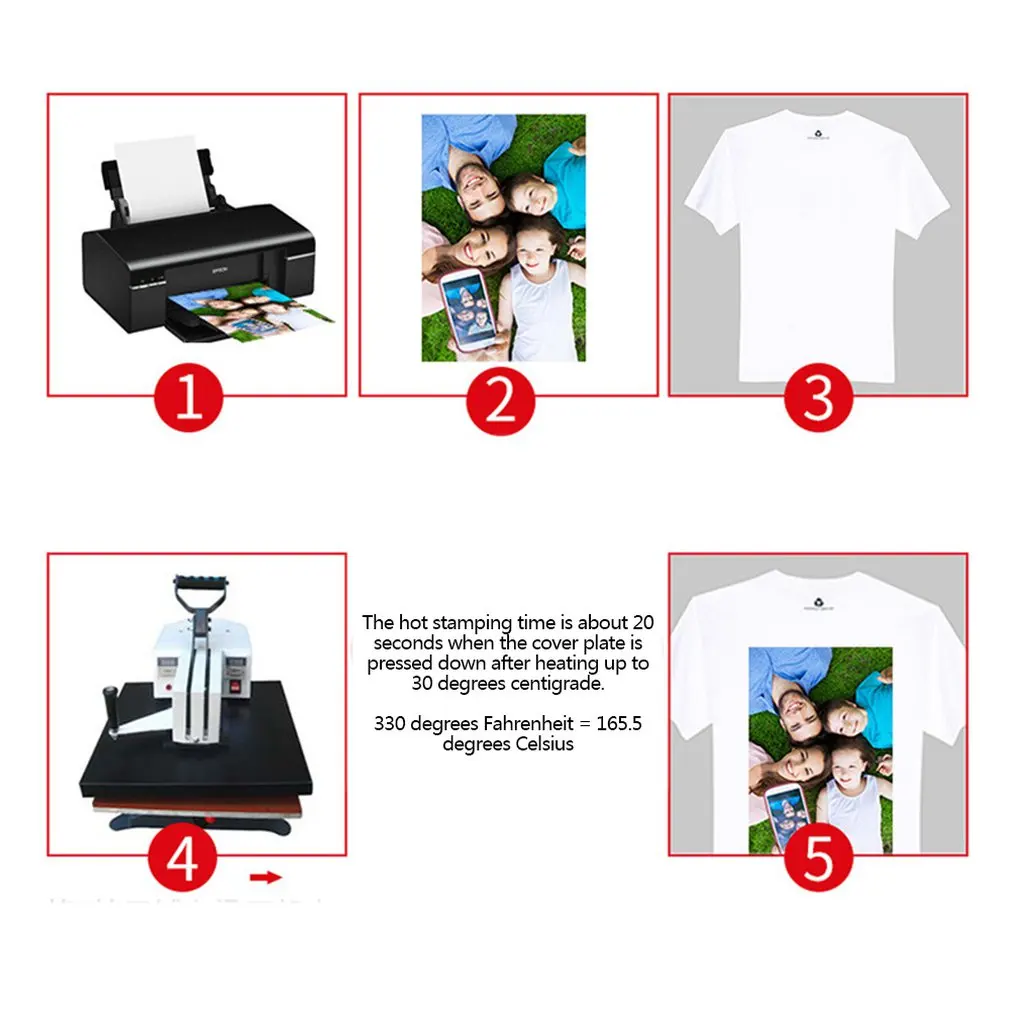 100 шт. А4 сублимационная термопереводная бумага для полиэстеровой хлопковой