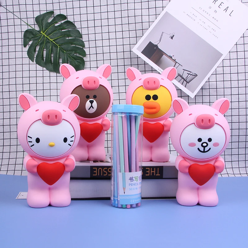 Милые школьные принадлежности Пенал Kawaii свинья Конни мультфильм для девочек