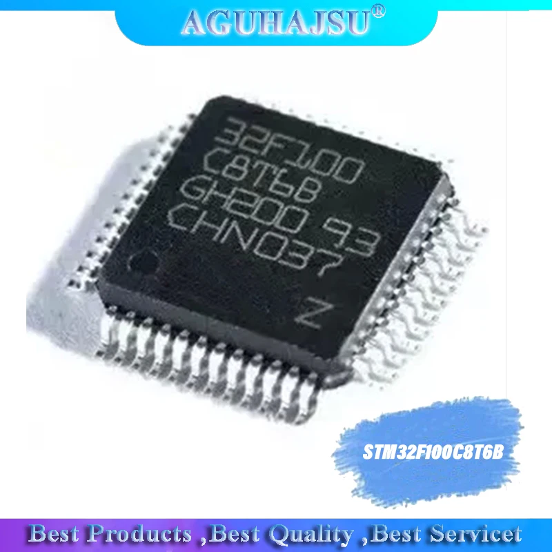 Микроконтроллер STM32F100C8T6B QFP32 32F100C8T6B микроконтроллер с 32 бит флэш память 64K 2