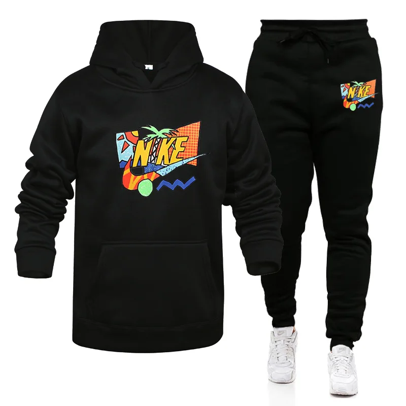 

Men's Sets Brand Sportswear Tracksuits Autumn Winter 2 Piece Sets Men's Clothes Hoodies+Pants Sets Male Streetswear Coat Jackets