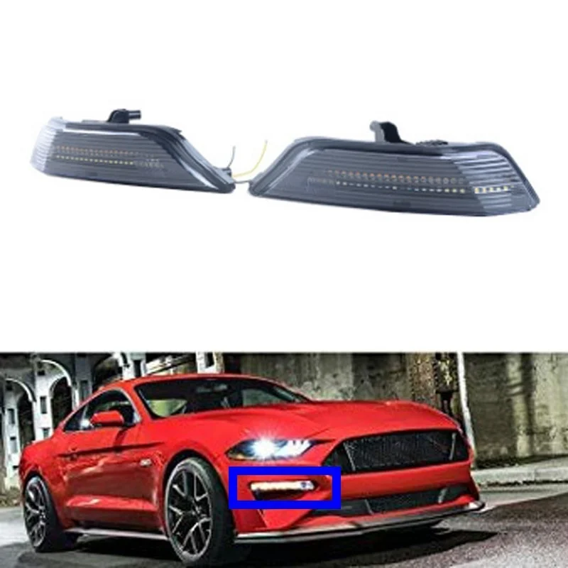 

Car LED Front Turn Signal Light with Water Flash Function for Ford Mustang 2015-