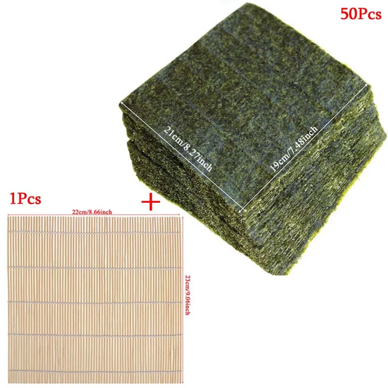 21x19cm 50pc1M В переменного тока, 50-100 шт./пакет суши водоросли нори класса A+ морские водоросли Суши мох суши нори среднего весь жаркое водорослей пакет риса материал суши - Цвет: 21x19cm 50pc1M