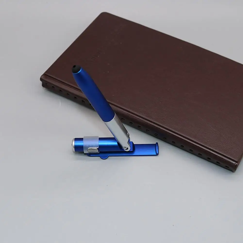 

1pc Multifunctional Ballpoint Pen Stylus Pen LED Light Holder School Folding 1.0 Student For Phone Mm Office Stationery A1F7